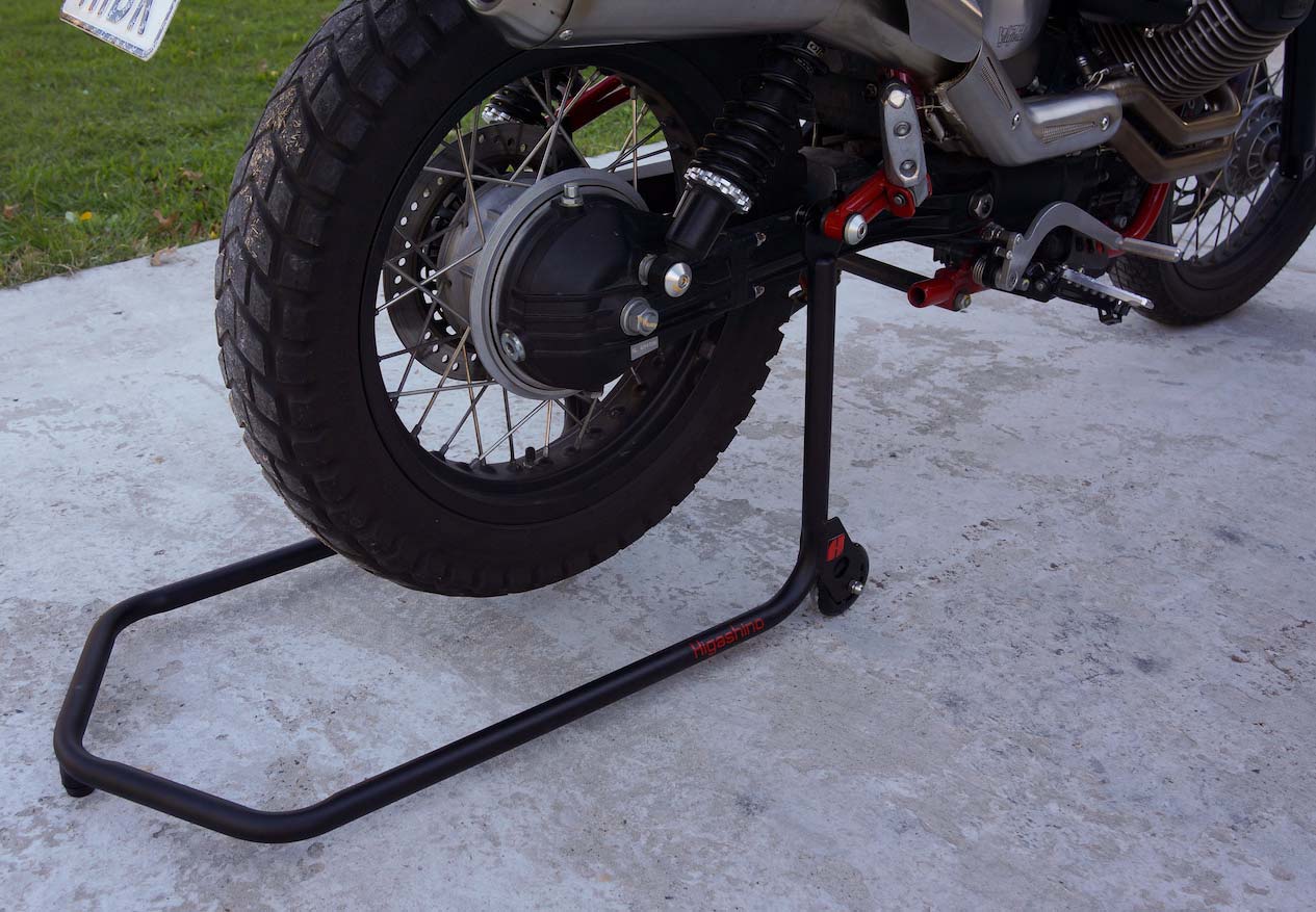 Caballete trasero para moto Guzzi